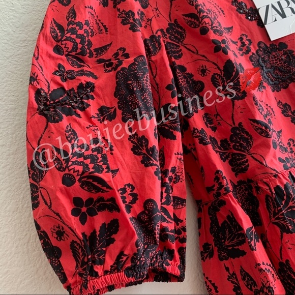 ZARA Sequinned Printed Dress - Picture 9 of 14